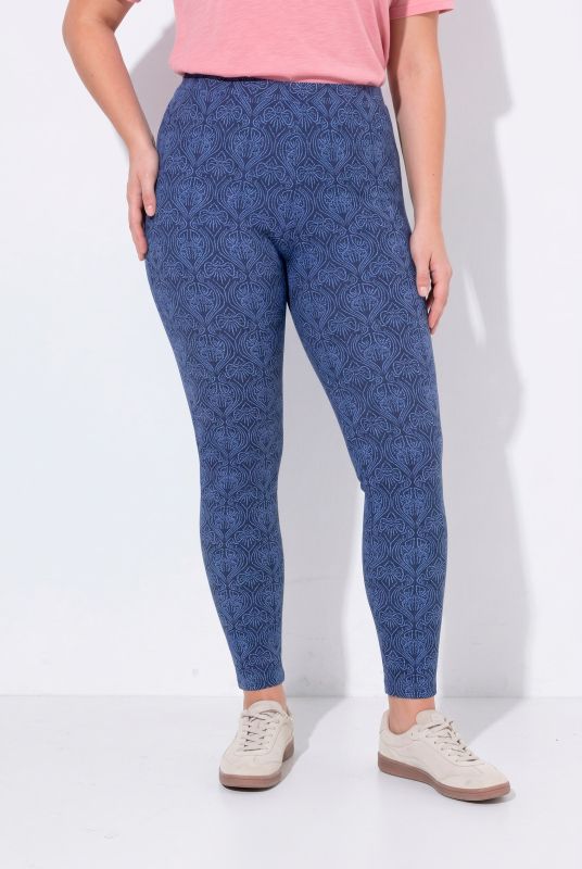 Eco Cotton Jacquard Print Stretch Fit Leggings
