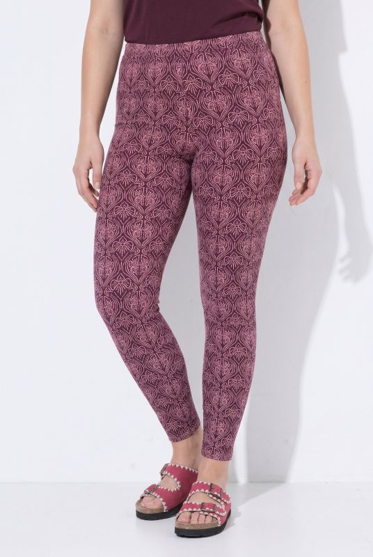 Eco Cotton Jacquard Print Stretch Fit Leggings