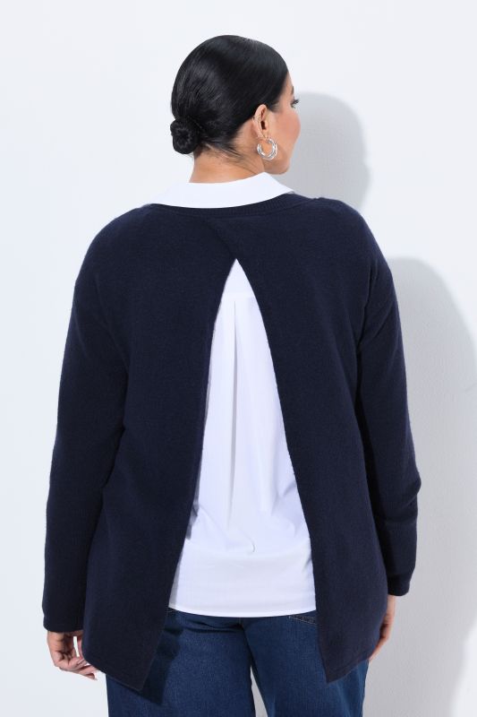 Backless Long Sleeve Sweater