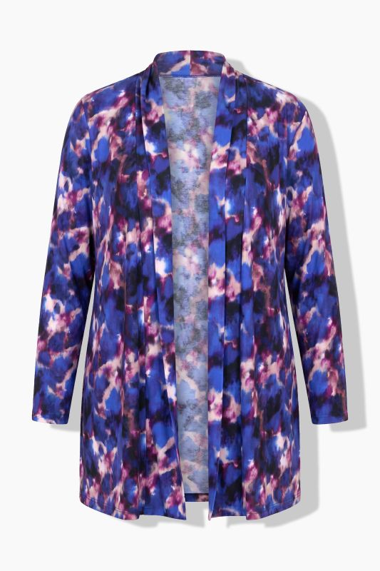 Matte Jersey Watercolor Open Shape Jacket
