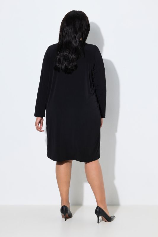 Matte Jersey Open Front Long Sleeve Jacket