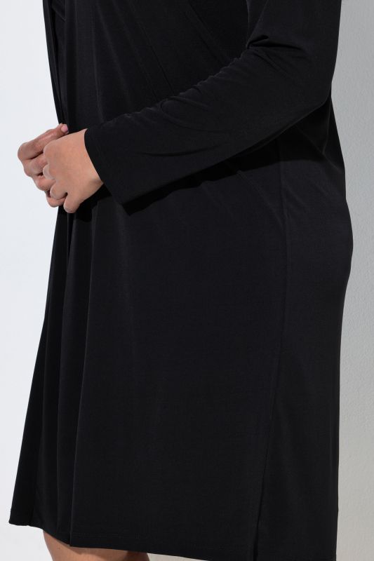 Matte Jersey Open Front Long Sleeve Jacket