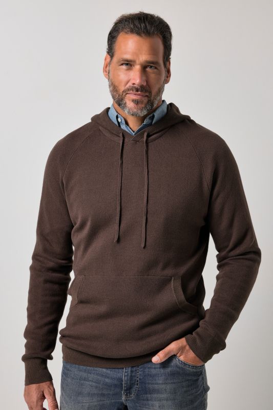 Knitted hoodie