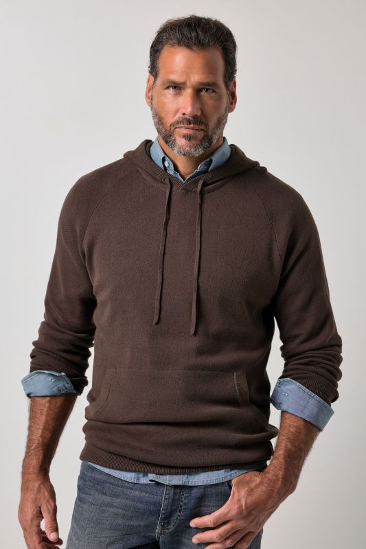 Knitted hoodie
