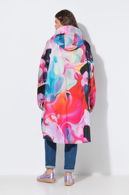 Water Marble Rain Poncho