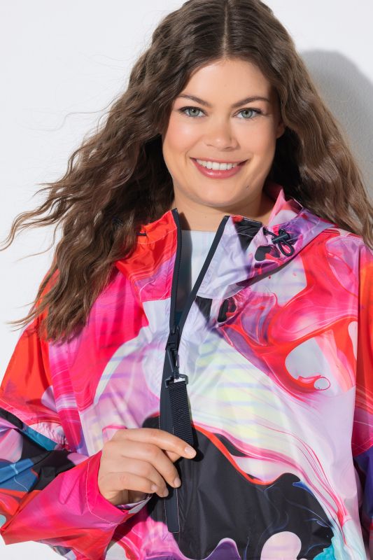 Water Marble Rain Poncho