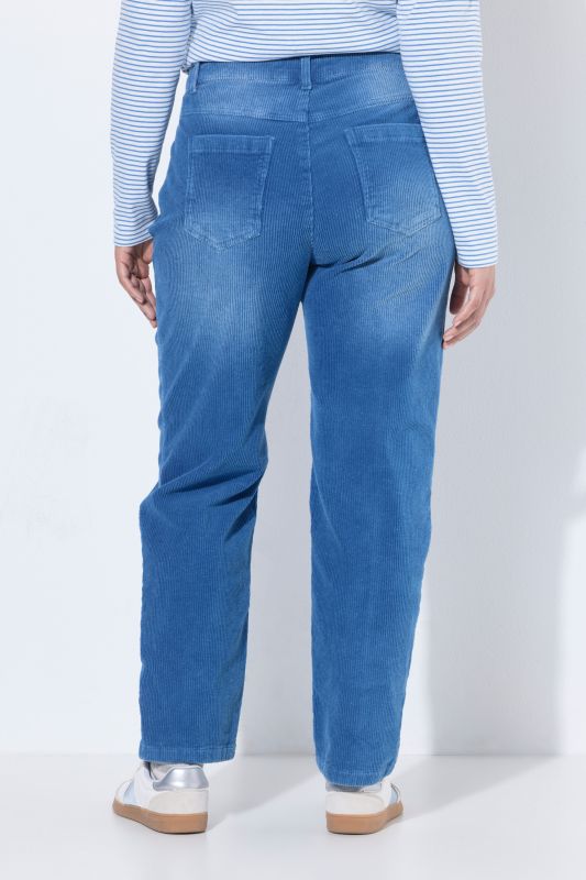 Enzyme-Washed Stretch Fit Corduroy Pants