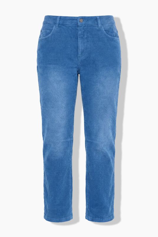 Enzyme-Washed Stretch Fit Corduroy Pants