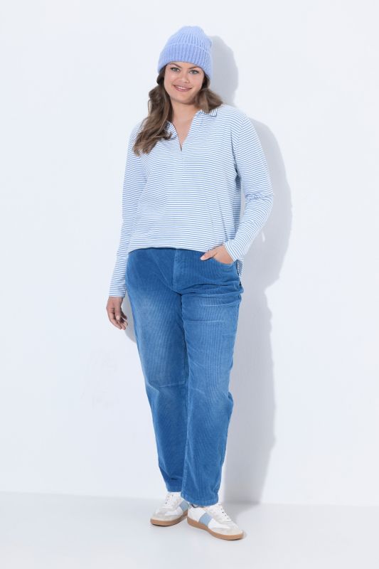 Enzyme-Washed Stretch Fit Corduroy Pants