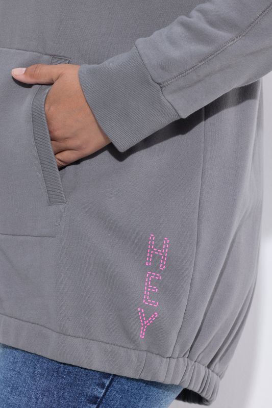 Contrast Color Zip-Up Hoodie