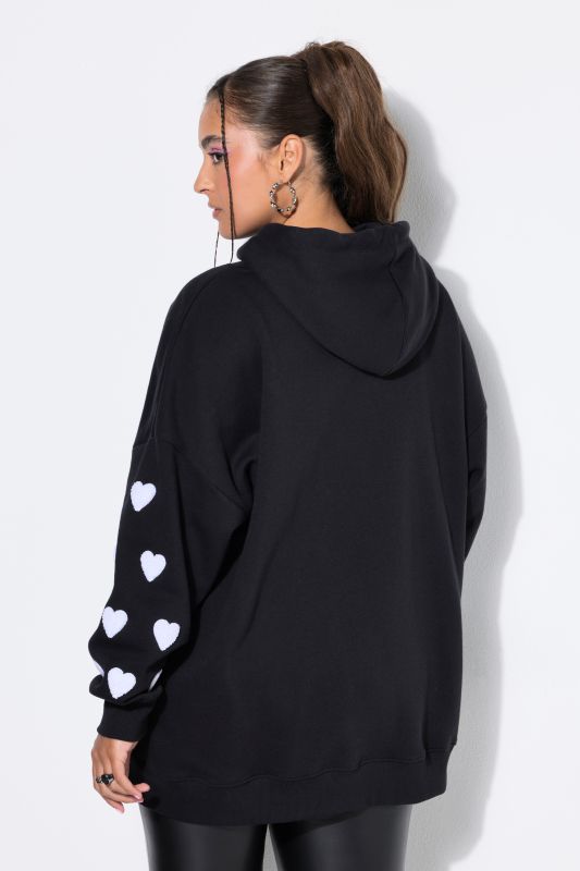 Hoodie, extra oversized, sweat, hood, hearts
