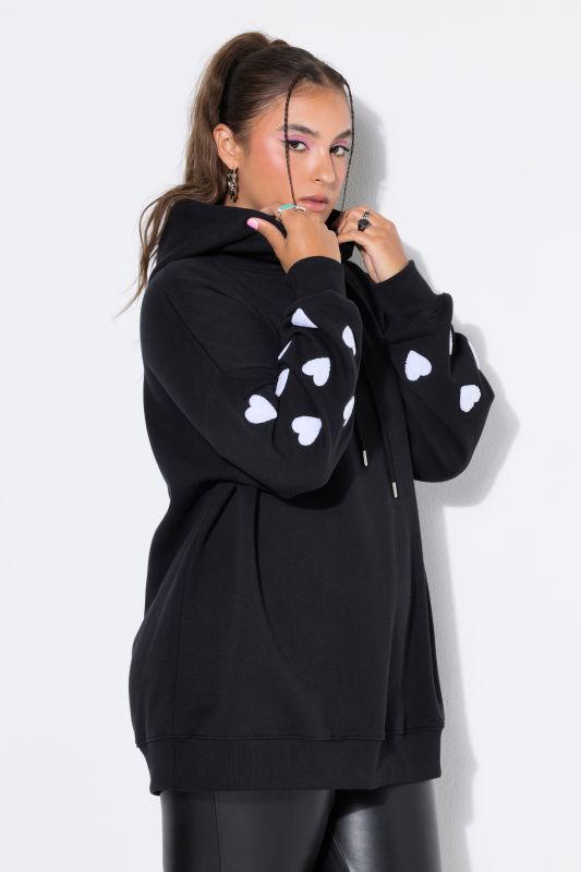 Hoodie, extra oversized, sweat, hood, hearts