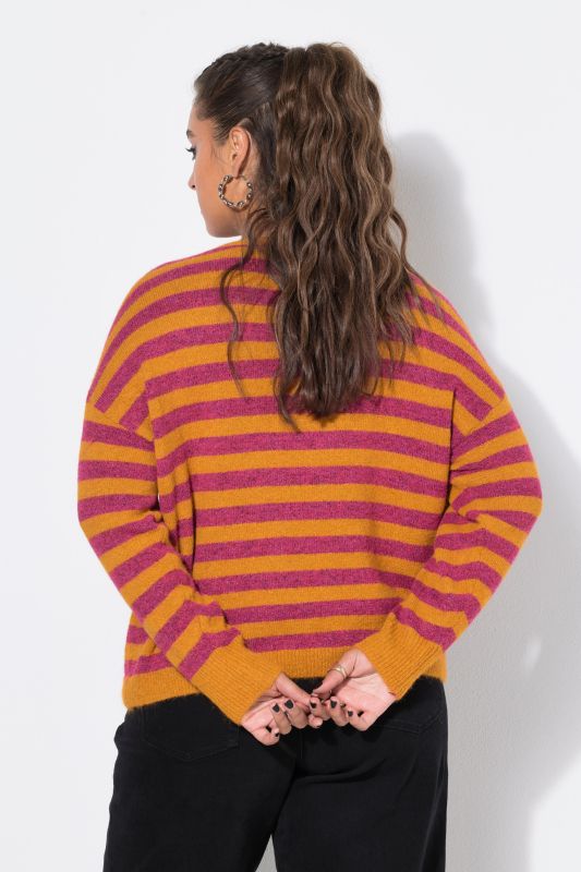 Striped V-Neck Sweater