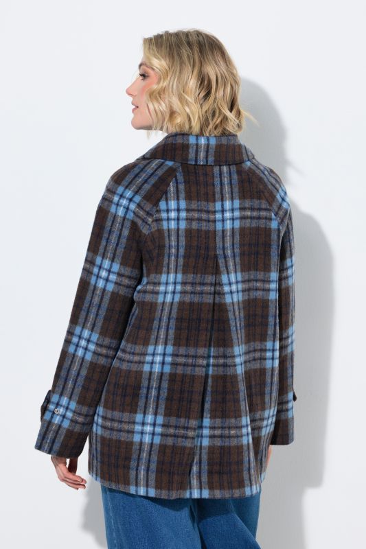 Zip-Up Plaid Jacket