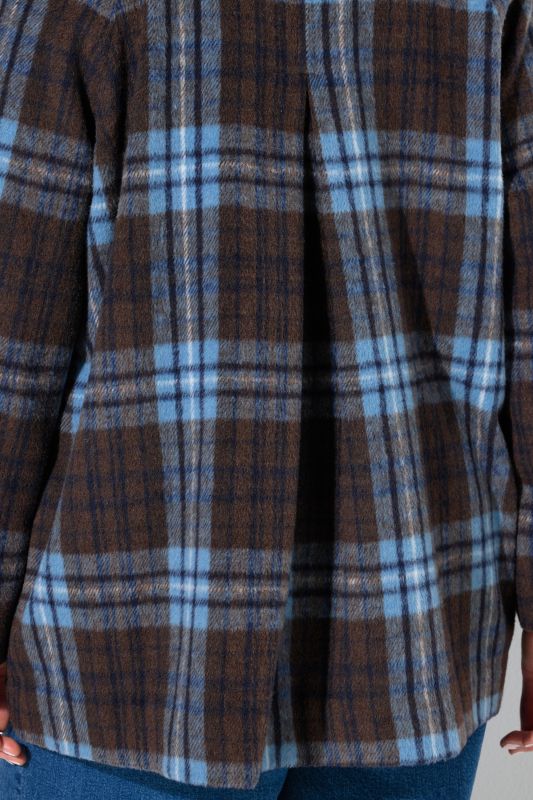 Zip-Up Plaid Jacket