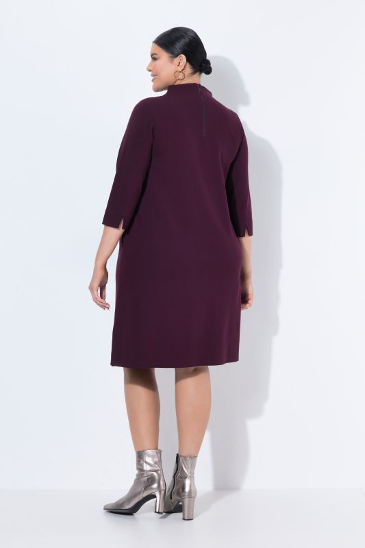Punto di Roma 3/4 Sleeve Turtleneck Dress