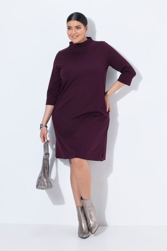 Punto di Roma 3/4 Sleeve Turtleneck Dress