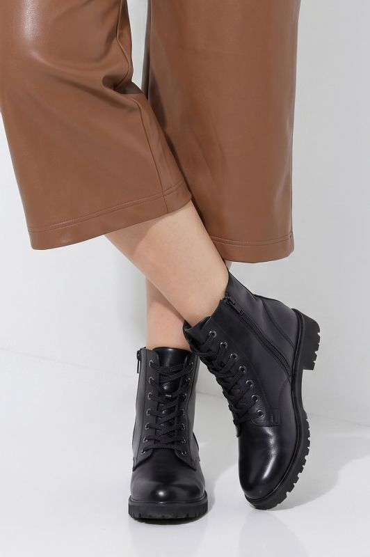 Faux Leather Comfort Waist Culottes