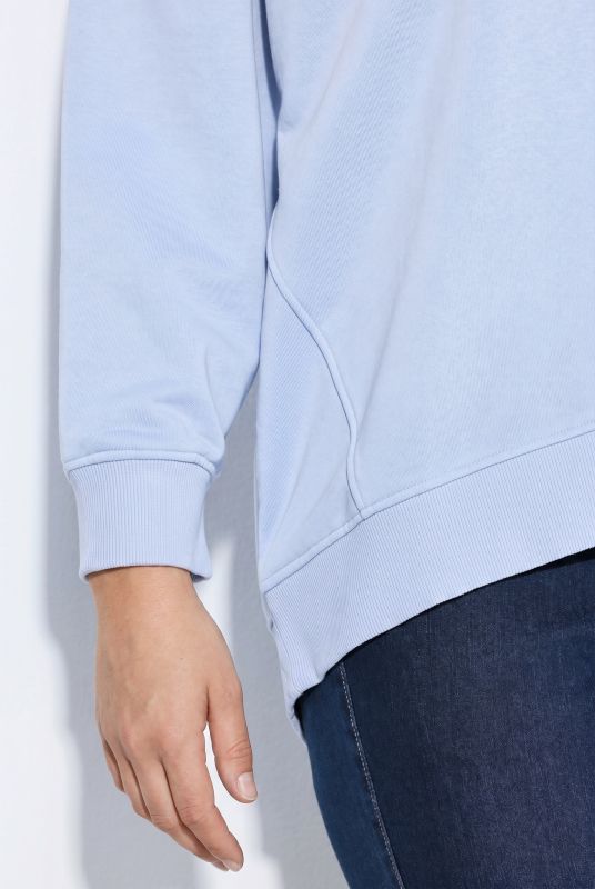 Vertical Seam Long Sleeve Sweatshirt