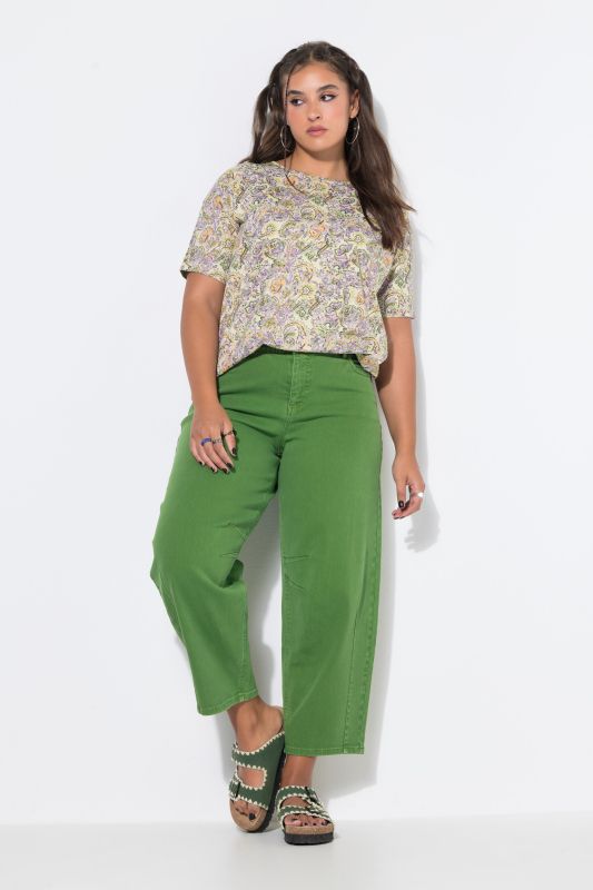 Acid Wash Barrel Jeans