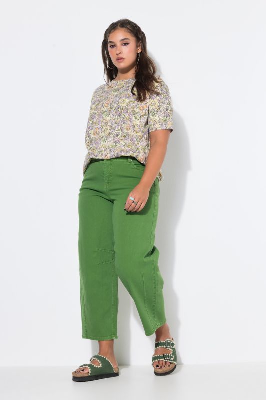 Acid Wash Barrel Jeans