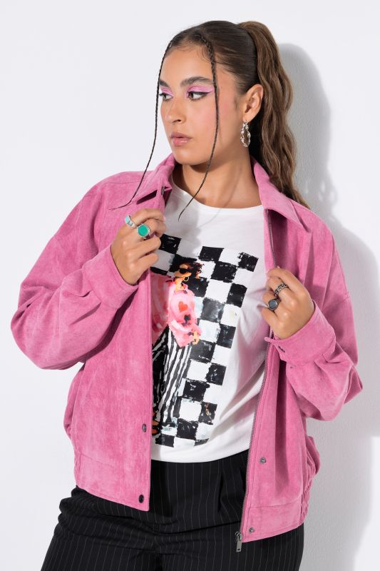 Faux Suede Jacket