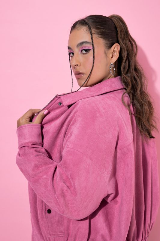 Faux Suede Jacket