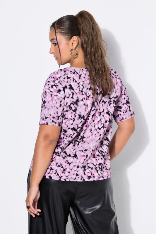 Blurred Leopard Print Short Sleeve Tee