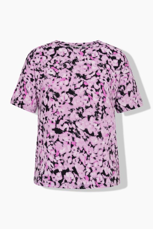 Blurred Leopard Print Short Sleeve Tee