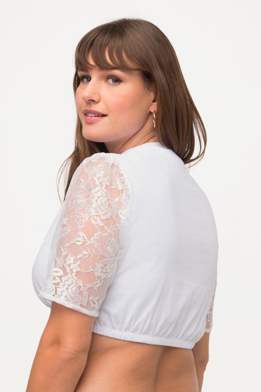 Блуза тип Dirndl с квадратно деколте