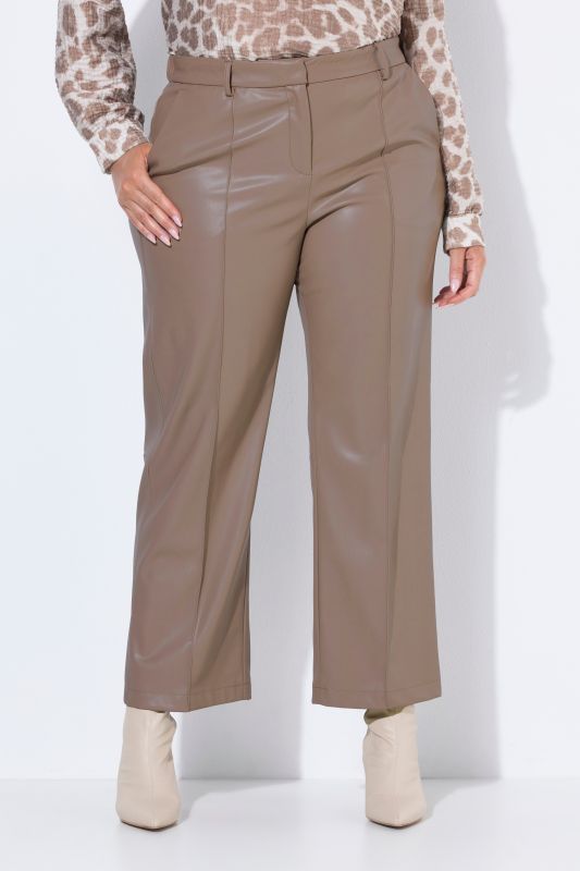 Faux Leather Comfort Waist Pants