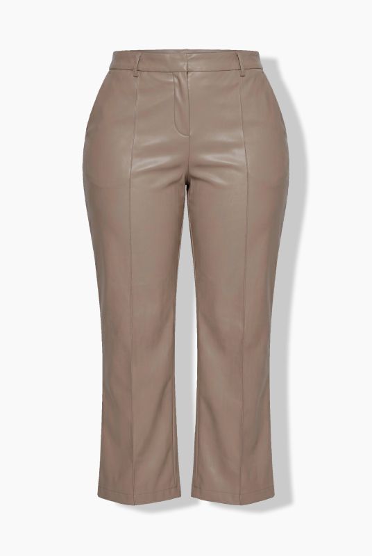Faux Leather Comfort Waist Pants