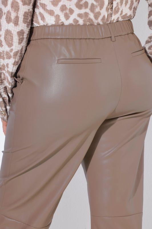 Faux Leather Comfort Waist Pants