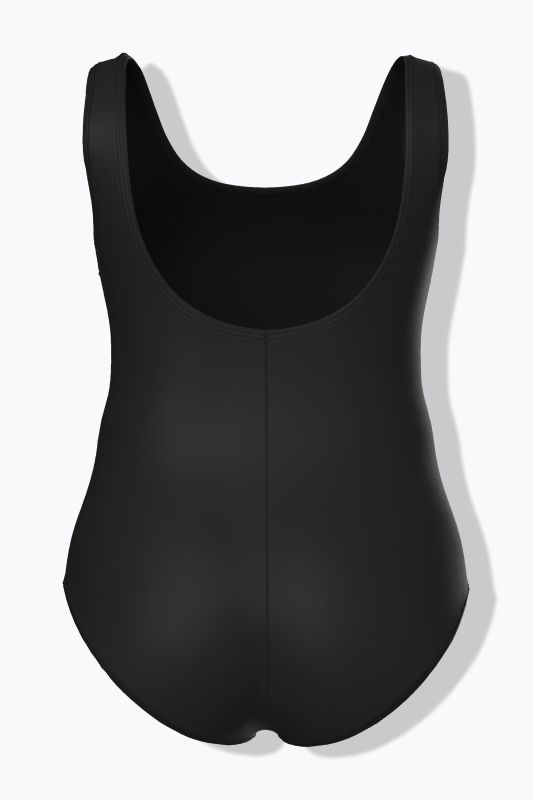 Wave Piping One Piece Swimsuit