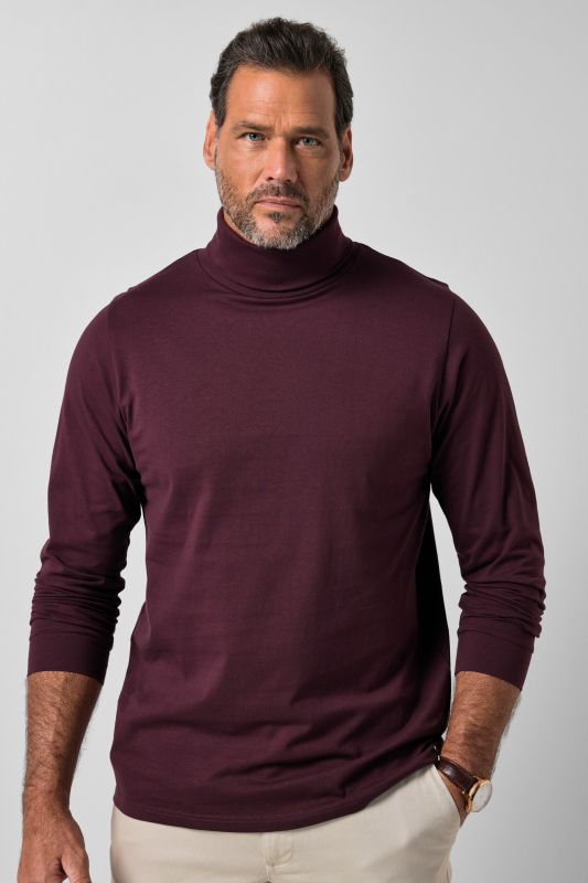 Turtleneck top, basic, jersey, long sleeve