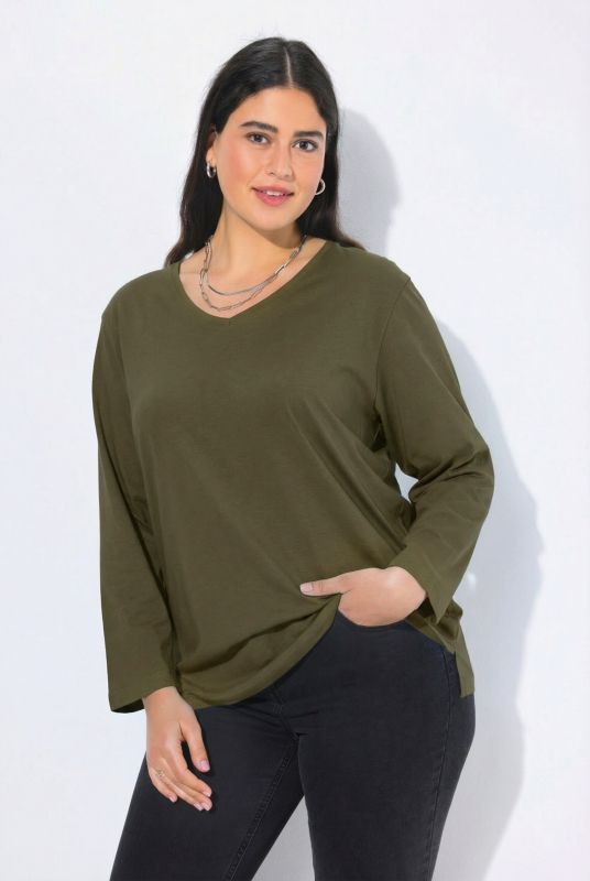 Back To Basics V-Neck Relaxed Fit Cotton Tee