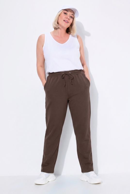Basic Drawstring Elastic Waist Cotton Blend Joggers