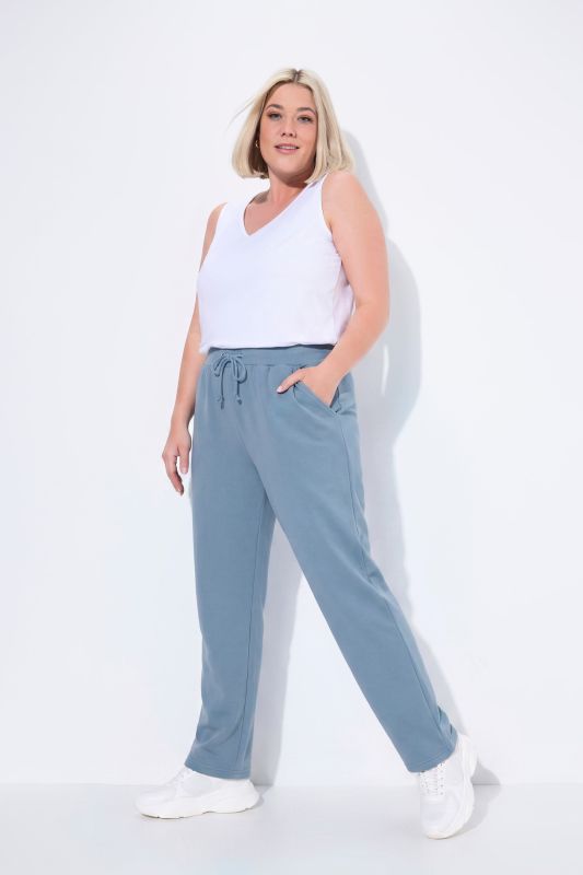 Basic Drawstring Elastic Waist Cotton Blend Joggers
