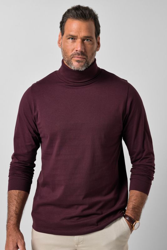 Turtleneck top, basic, jersey, long sleeve