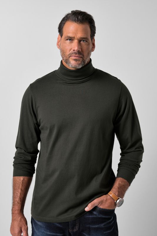 Turtleneck top, basic, jersey, long sleeve