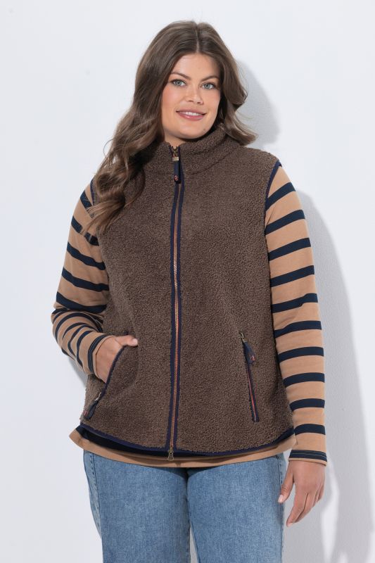 Turtleneck Teddy Fleece Vest