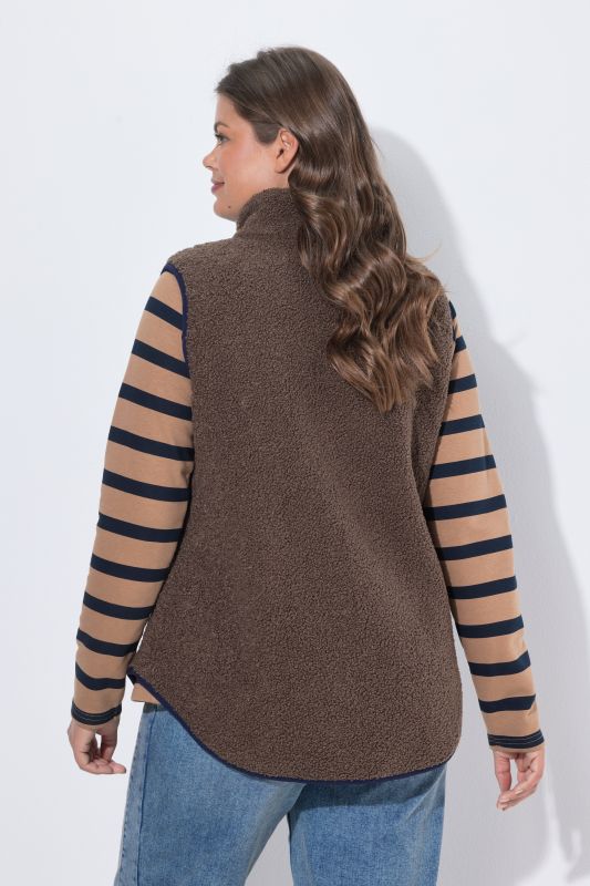 Turtleneck Teddy Fleece Vest