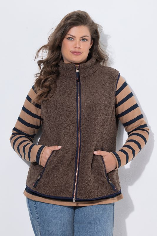 Turtleneck Teddy Fleece Vest