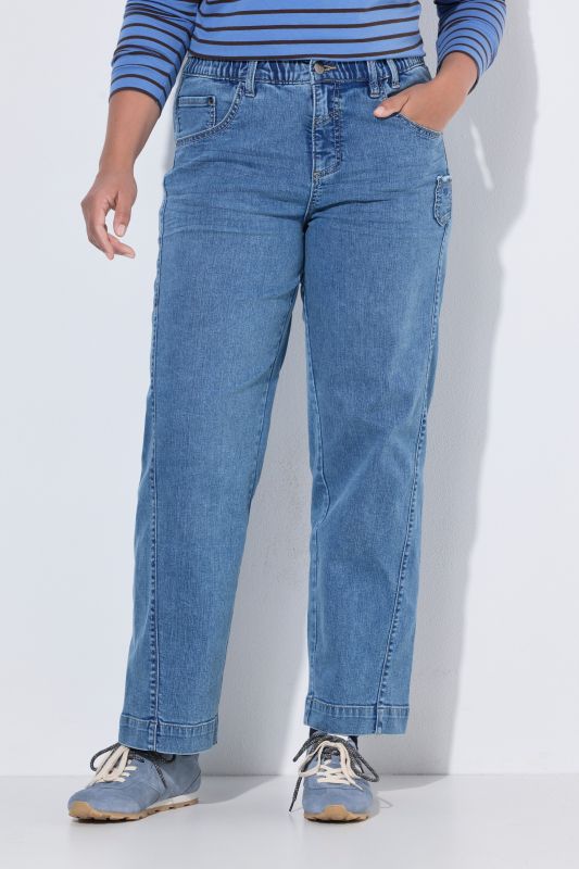 Double Side Seam Wide Leg Jeans