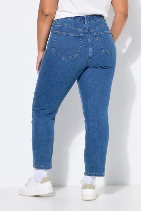 Mom Jeans with Pearls