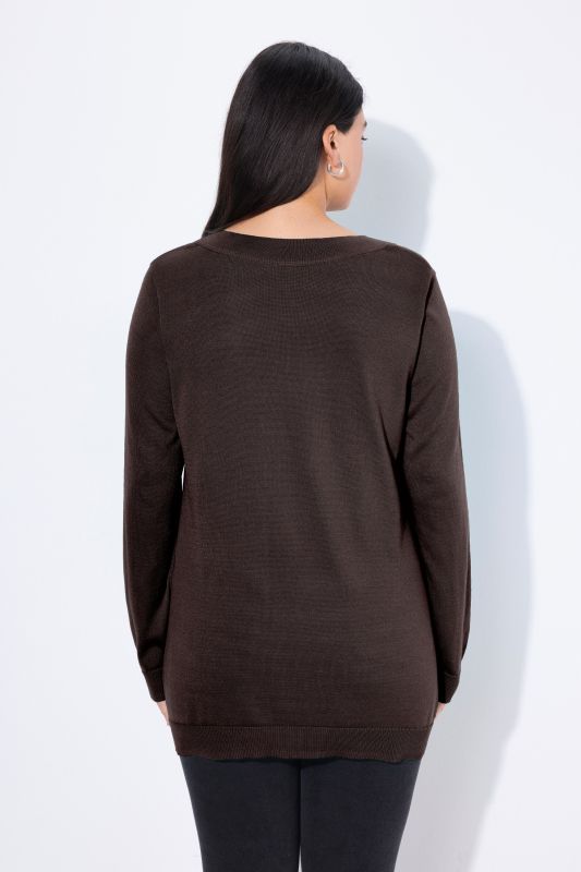 Casual V-Neck Long Sleeve Sweater