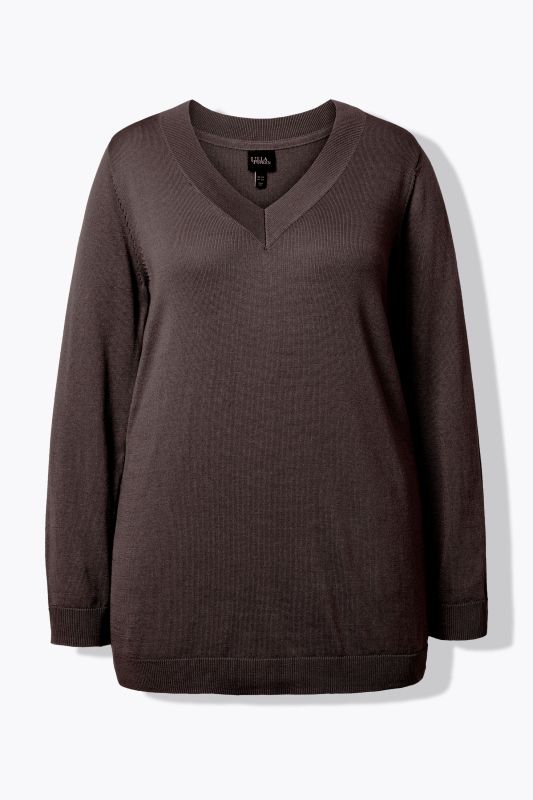 Casual V-Neck Long Sleeve Sweater