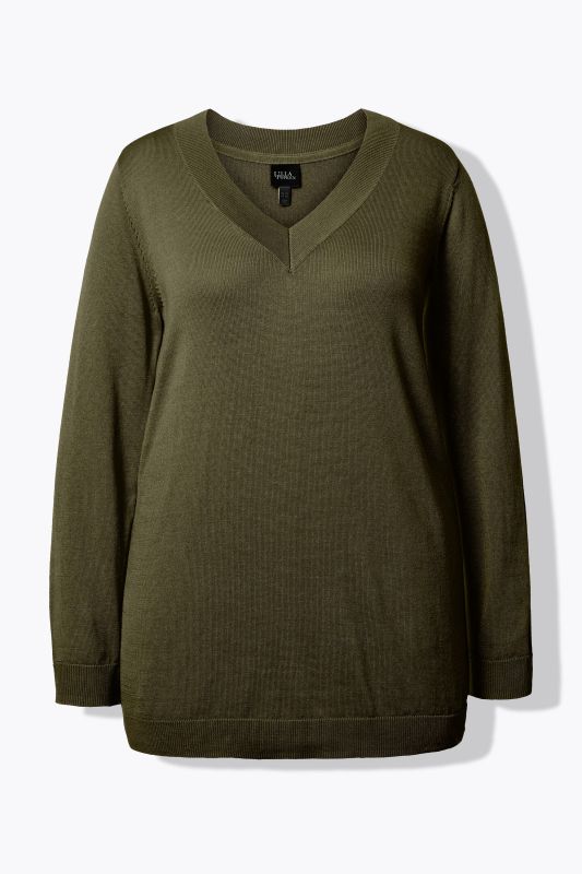 Casual V-Neck Long Sleeve Sweater