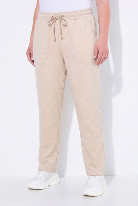 Basic Drawstring Elastic Waist Cotton Blend Joggers