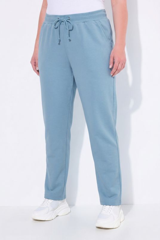 Basic Drawstring Elastic Waist Cotton Blend Joggers